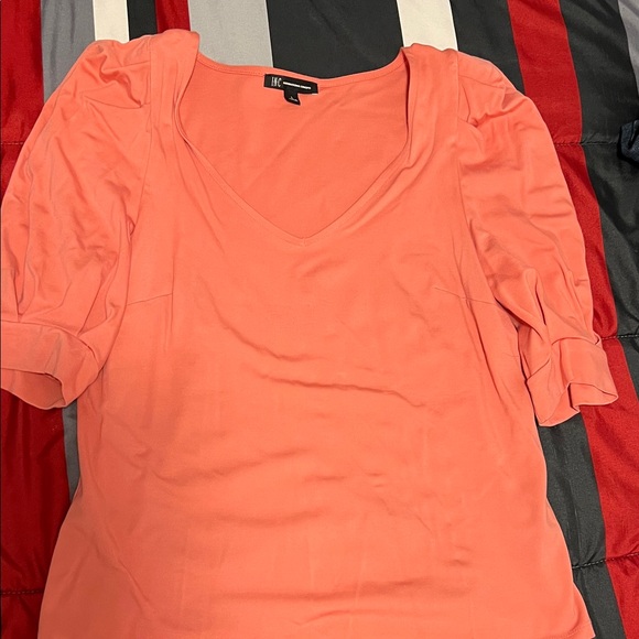 INC International Concepts Tops - INC International Concepts Coral Puff Sleeve Blouse